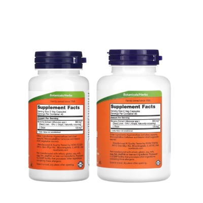 Dopa Mucuna, Aumenta Foco, Motivação e Energia, Suporte ao Bem-Estar, Cápsulas, Now
