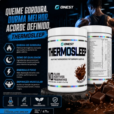 ThermoSleep 285g, Termogênico Noturno Natural, Emagrecimento e Relaxamento, ONEST