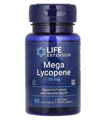 Mega Licopeno, 15mg, 90 Cápsulas, Life Extension