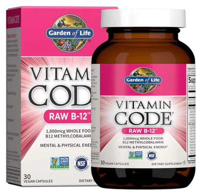 Vitamin Code, Vitamina B12, 30 cápsulas, Garden of Life