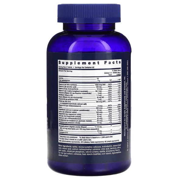 Multivitamínico Infantil, Children's Formula, 120 Comprimidos Mastigáveis, Life Extension