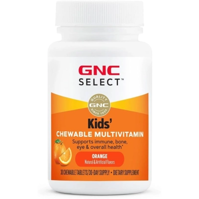 Multivitamínico Kids, 30 Tabletas Sabor laranja, GNC Select