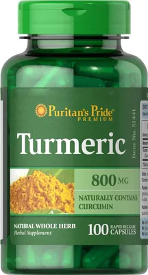 Turmeric Curcumin, Cúrcuma, 800mg,100 cápsulas, Puritan's Pride