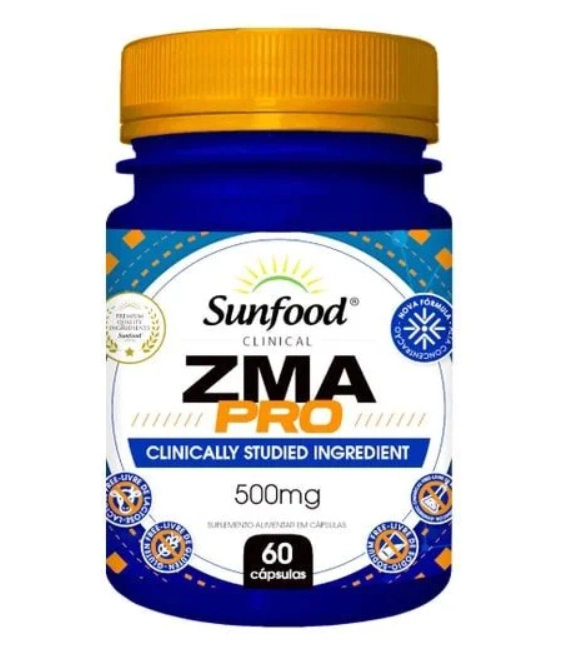 ZMA Pro, 500mg, 60 Capsulas, Sunfood