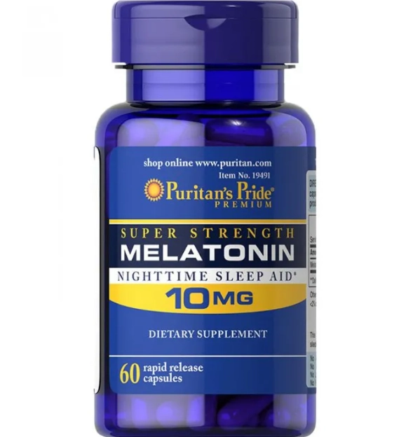 Melatonina, 10mg, 60 Cápsulas, Puritan's Pride