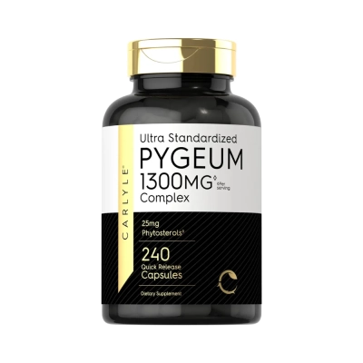 Suplemento de Pygeum 1300mg Complex, Suporte à Saúde Prostática e Função do Trato Urinário, 240 Cápsulas, Carlyle