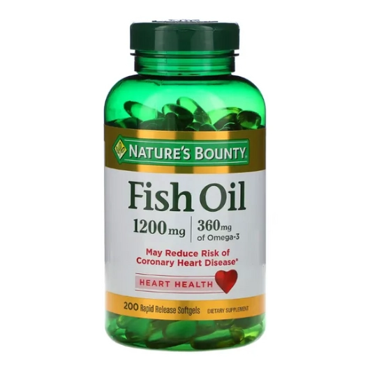 Óleo de Peixe, 1.200 mg, 200 Cápsulas, Nature's Bounty