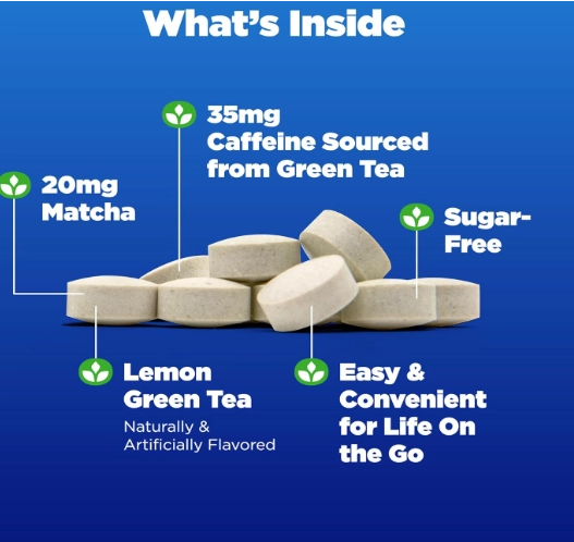 Quick Balance Mints, Suplemento Energético, 30 balas com chá Verde limão, Natrol