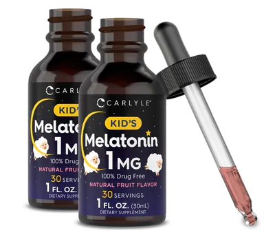 Melatonina kids 1mg, Sabor frutas, 30ml, Carlyle