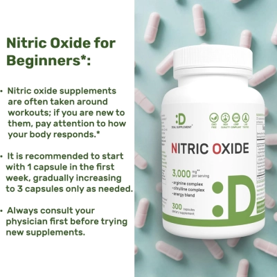 Nitric Oxide Booster (Óxido Nítrico), 3000mg, 300 Cápsulas, Deal Supplement