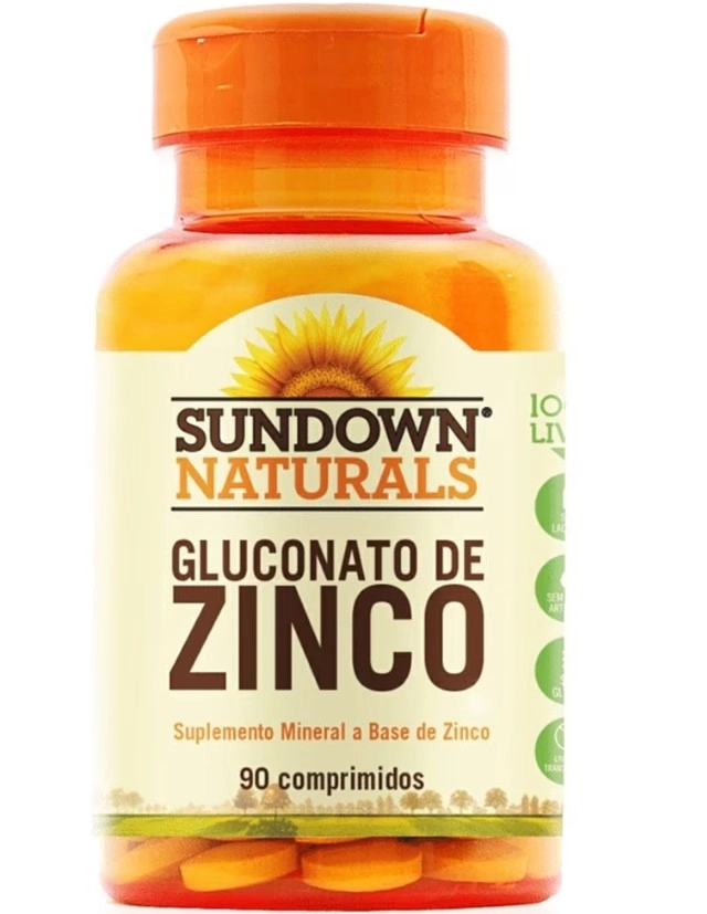 Gluconato de Zinco, 90 Comprimidos, Sundown