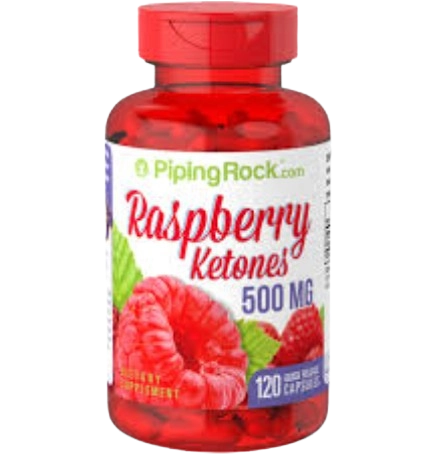 Raspberry Ketones 500mg, 120 Cápsulas, PipingRock
