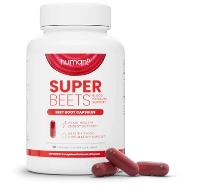 SuperBeets, Raiz de Beterraba 1000mg, 90 Cápsulas, HumanN