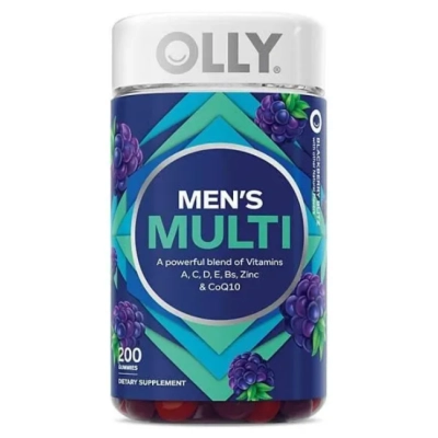 Multivitamínico para Homens, 200 Gomas Sabor Amora, OLLY