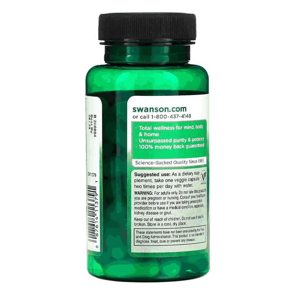 Inosina Vegetarian 500mg, 60 Cápsulas - Swanson 