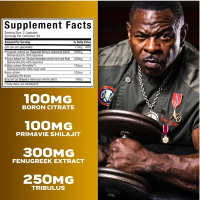 AlphaTest, Aumento de Testosterona Masculina com Tribulus Terrestris e Boro, Cápsulas, MuscleTech