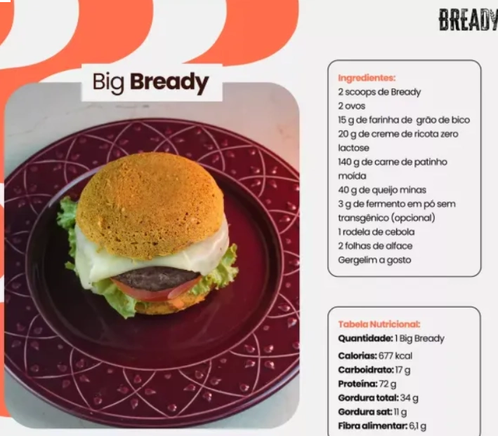 Bready Sabor Pàprica, Super Pão Proteico Low Carb Sem Glúten 400g, Hevo