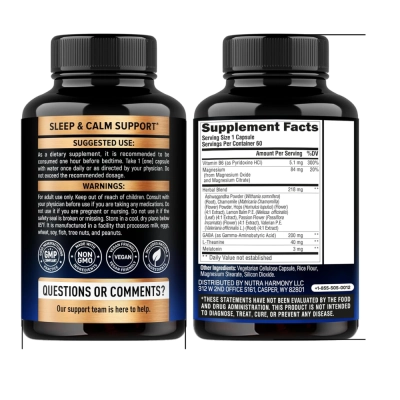 Sleep Support, Sono Reparador Extra Forte, 550mg, 60 Cápsulas, Nutra Harmony