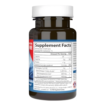 Super Ômega 3 Gems, 1.200mg, 30 Cápsulas Softgel - Carlson