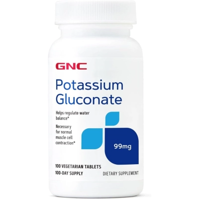Potassium Gluconate 99mg, 100 Cápsulas, GNC