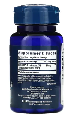 FLORASSIST,  Saúde da Garganta, 30 Pastilhas, Life Extension