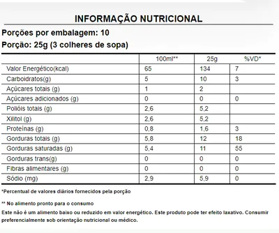 Coco Cream leite de coco em Pó, Sabor Chocolate Belga, 250g, Puravida