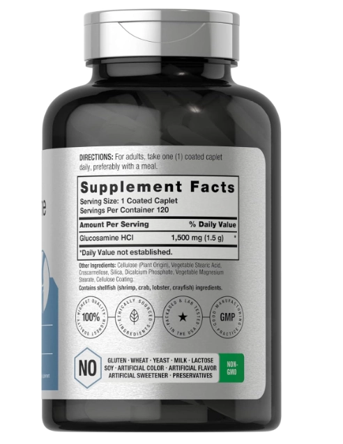 Glucosamina HCL, 1500mg, 120 cápsulas, Horbaach