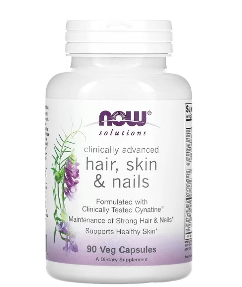 Clinically Advanced, Hair Skin Nails, Cabelos, Pele e Unhas, 90 Cápsulas, Now