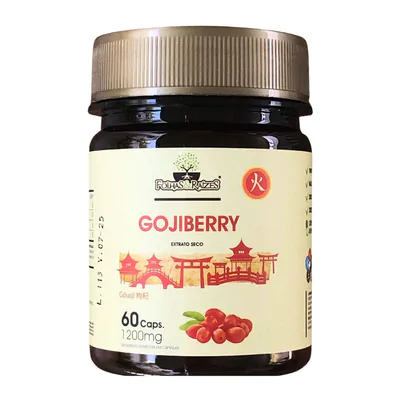 Goji Berry, 60 Cápsulas, Folhas e Raízes