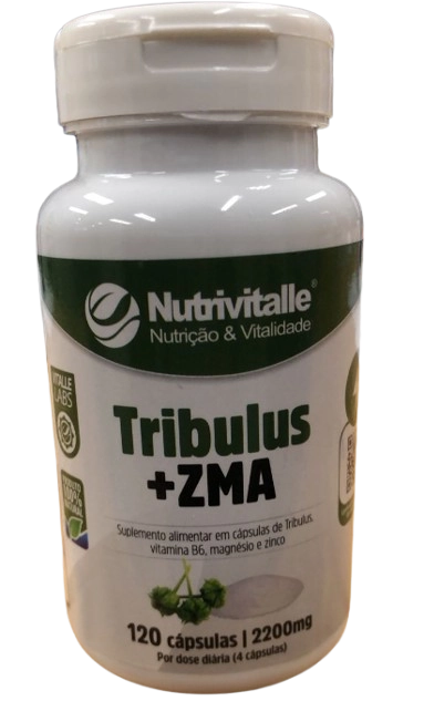 Tribulus + ZMA, 2200mg, 120 capsulas, Nutrivitalle