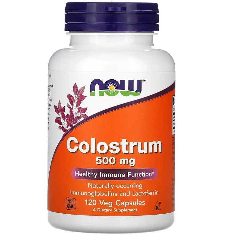 Colostro, 500 mg, 120 Cápsulas, Now