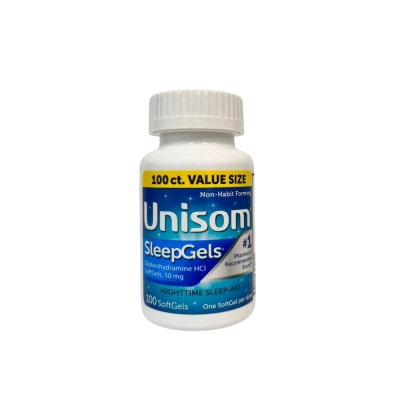 SleepGels, Diphenydramine, HCI, 100 SoftGels, Unisom 