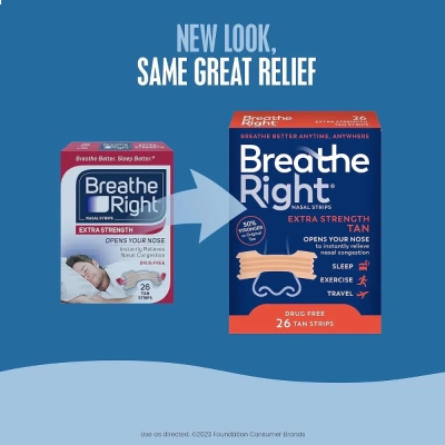 Tiras Nasais, 72 Unidades, Breathe Right