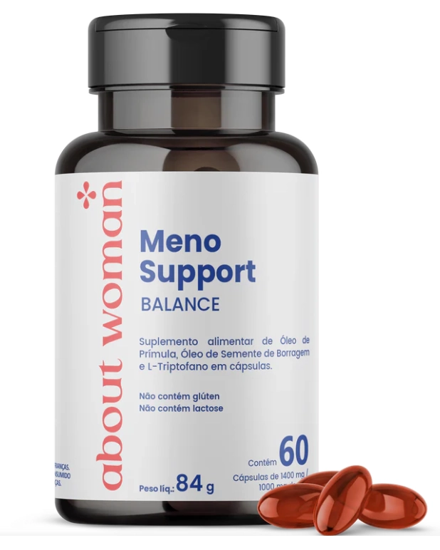 Meno Support Balance, Equilíbrio Hormonal da Mulher, 60 Cápsulas, About Woman