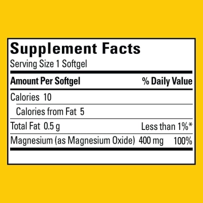 Magnésio Extra Forte 400mg, 150 Softgels, Nature Made
