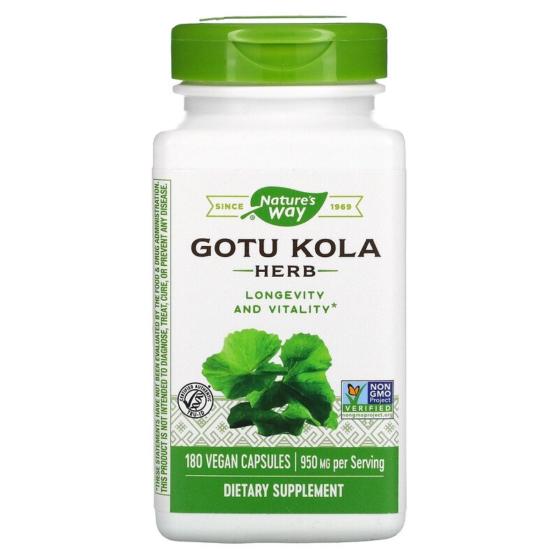 Gotu Kola, 950mg,180 cápsulas, Nature's Way
