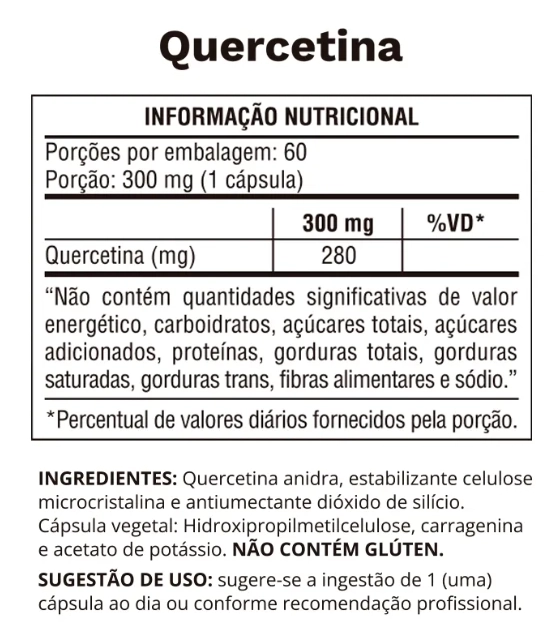 Quercetina, 280mg, 60 cápsulas, Ocean Drop