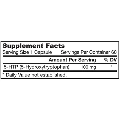 5-HTP, 100mg, 60 Cápsulas, Jarrow Formulas