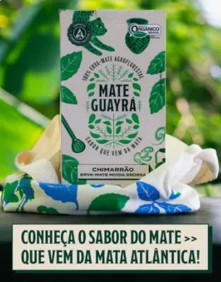 Chimarrão Orgânico Moída Fina, 500g, Mate Guayrá