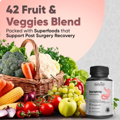 Suplemento Multivitamínico Com Ferro Bariátrico, 120 Cápsulas, Kaitamin 