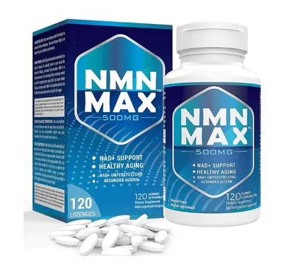 NMN Max Nicotinamide Mononucleotide, 500mg, Efeito rejuvenescedor, 120 Capsulas