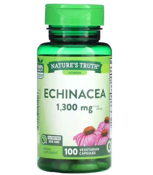Echinacea 1300mg, 100 Cápsulas, Nature's Truth