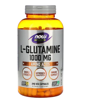 L-Glutamina 1000mg, 240 Cápsulas, Now