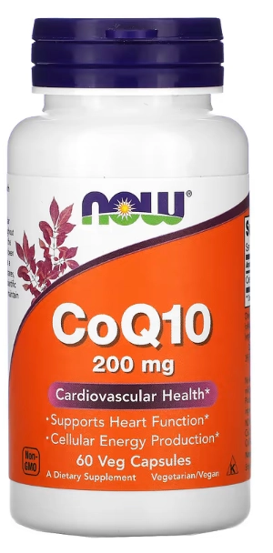 Coenzima CoQ10, 200mg, 60 Cápsulas, Now