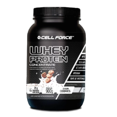 Whey Protein Concentrate, 900g, Sabores, Cell Force