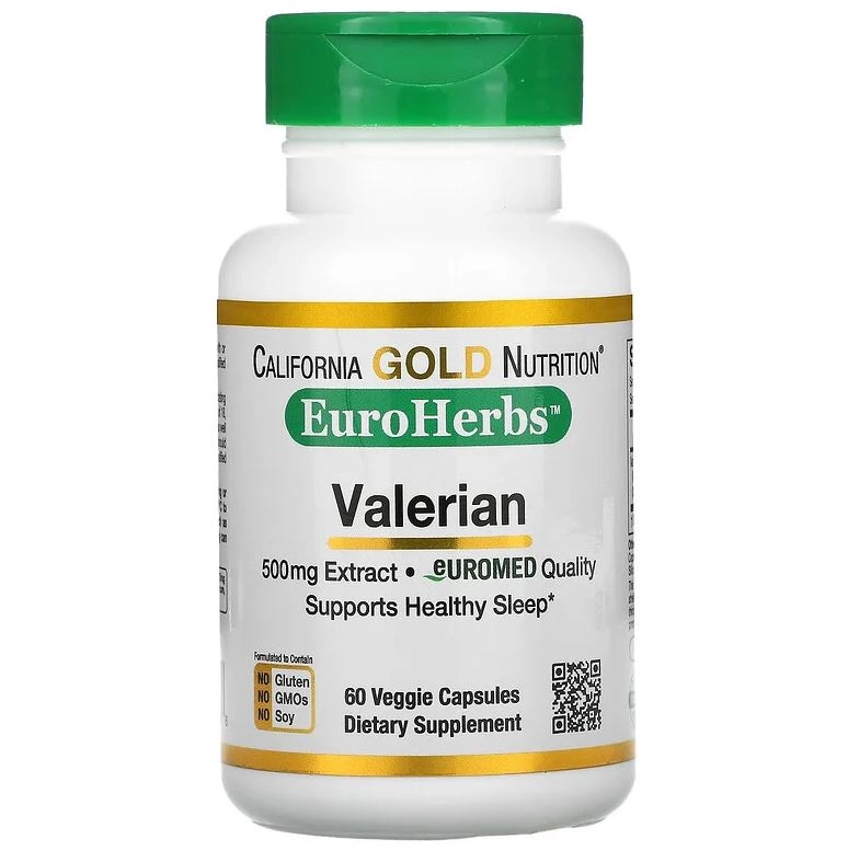 Valeriana, 500 mg, 60 Cápsulas, California Gold