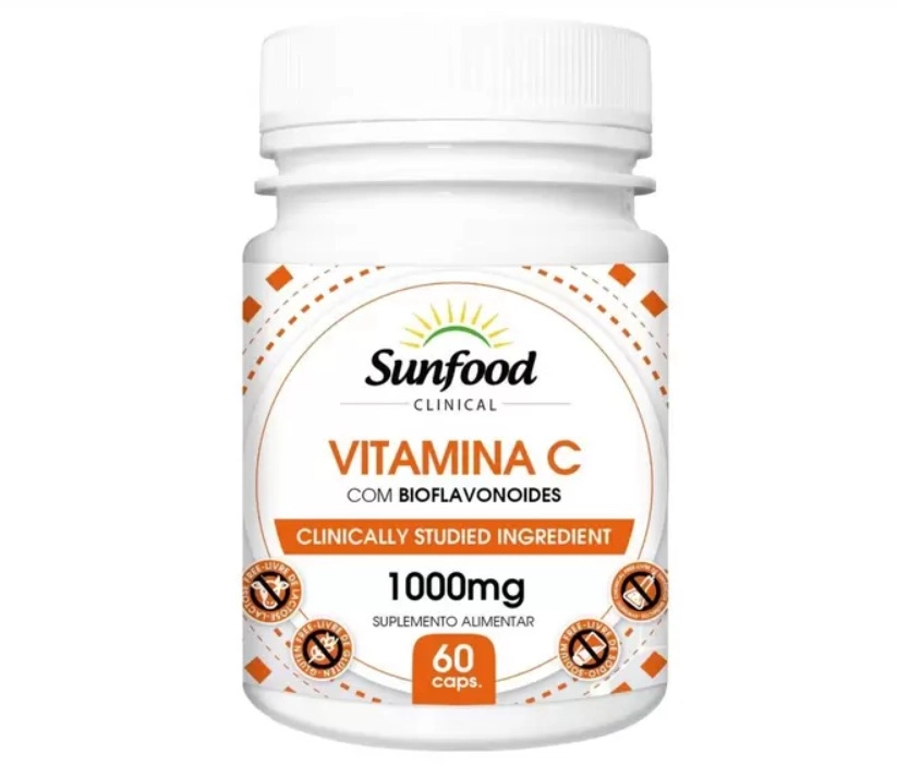 Vitamina C, 1000mg, 60 Cápsulas, Sunfood