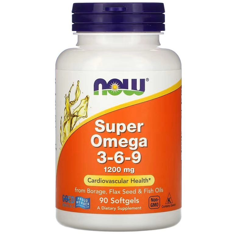 Super Ômega 3-6-9, 1.200mg, 90 Cápsulas Softgel, Now