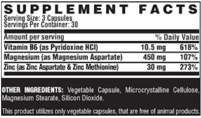 ZMA, 90 cápsulas, Nutrex