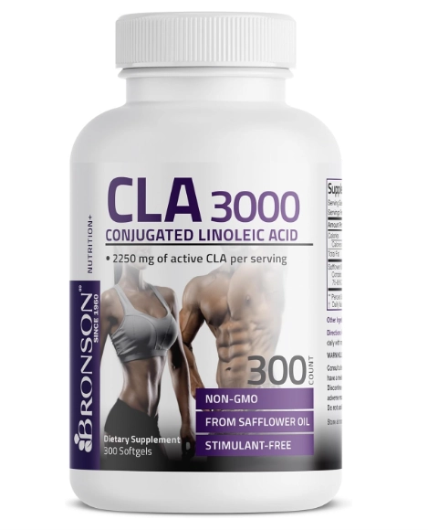 CLA 3000, Ácido Linoleico, 3000mg, 300 Comprimidos, Bronson